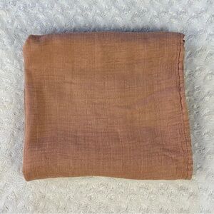 Comfy Cubs Baby Swaddle Blanket Bamboo Cotton Blend Rust Color